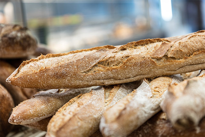 baguettes de pain croustillantes