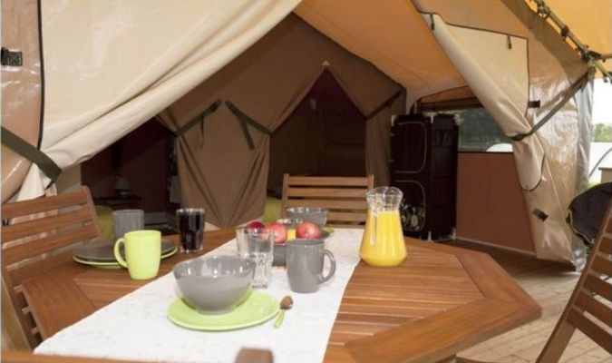 tente lodge camping chateau la foret