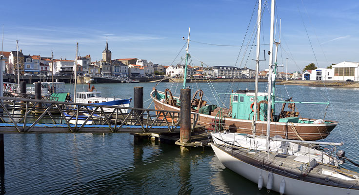 Port de la station balnéaire des Sables d'Olonne en Vendée