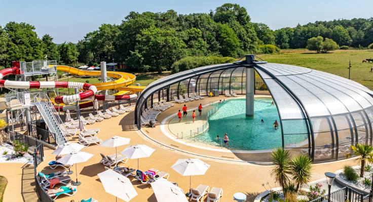 espace aqua, camping chateau la foret