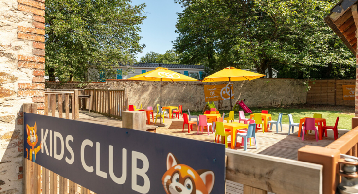 mini club, camping chateau la foret